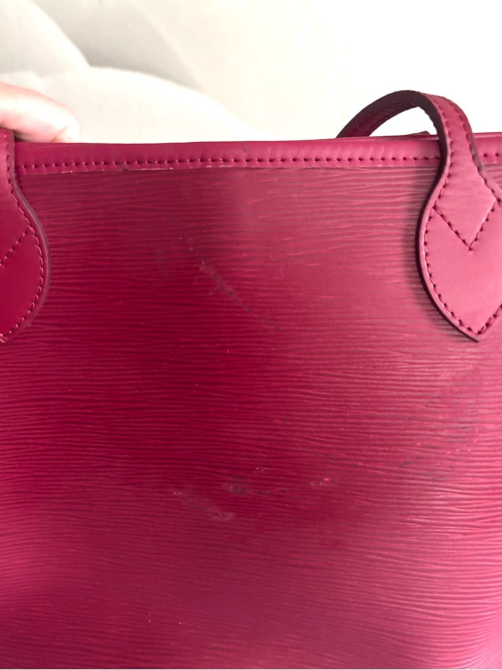 Authentic Louis Vuitton Neverfull MM  / pochette in Fuchsia - Picture 16 of 16